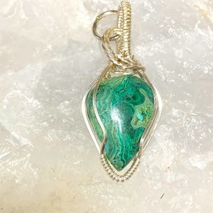 Chrysocola Malachite Pendant